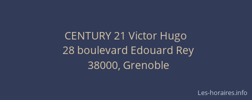 CENTURY 21 Victor Hugo