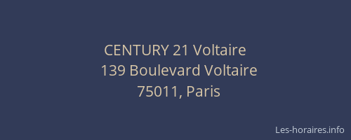 CENTURY 21 Voltaire