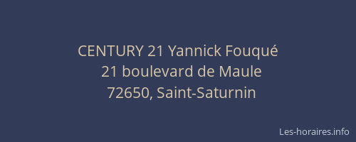 CENTURY 21 Yannick Fouqué