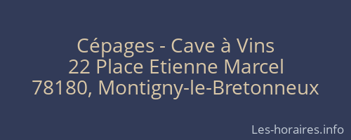 Cépages - Cave à Vins