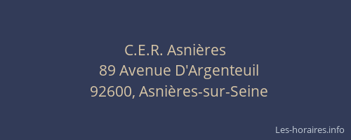 C.E.R. Asnières