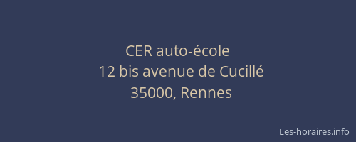 CER auto-école