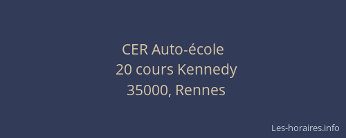 CER Auto-école