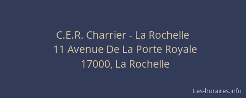 C.E.R. Charrier - La Rochelle
