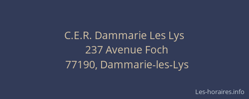 C.E.R. Dammarie Les Lys