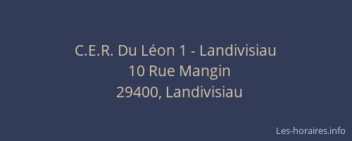C.E.R. Du Léon 1 - Landivisiau