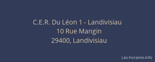 C.E.R. Du L&eacute;on 1 - Landivisiau