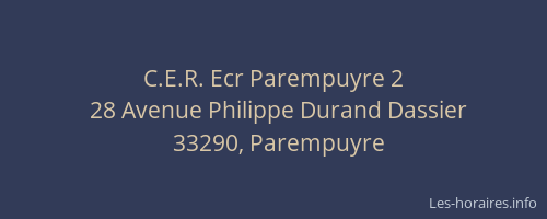C.E.R. Ecr Parempuyre 2