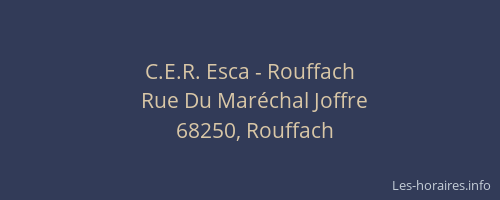 C.E.R. Esca - Rouffach