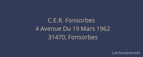 C.E.R. Fonsorbes