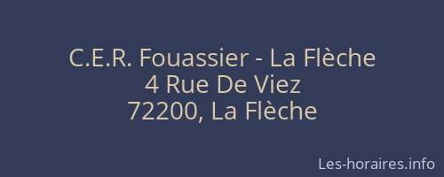C.E.R. Fouassier - La Flèche