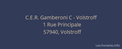 C.E.R. Gamberoni C - Volstroff