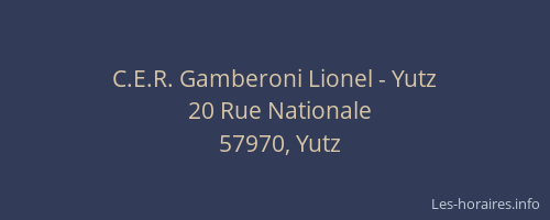 C.E.R. Gamberoni Lionel - Yutz
