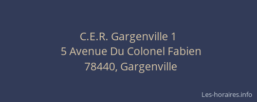 C.E.R. Gargenville 1