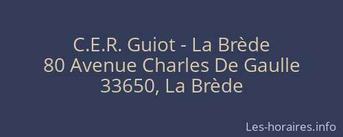 C.E.R. Guiot - La Brède