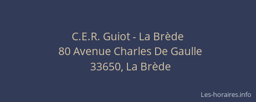 C.E.R. Guiot - La Brède
