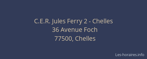 C.E.R. Jules Ferry 2 - Chelles