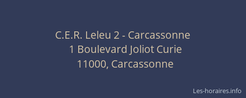 C.E.R. Leleu 2 - Carcassonne