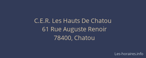 C.E.R. Les Hauts De Chatou