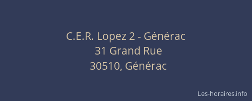 C.E.R. Lopez 2 - G&eacute;n&eacute;rac