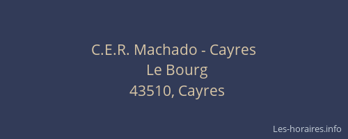 C.E.R. Machado - Cayres