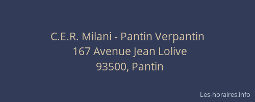 C.E.R. Milani - Pantin Verpantin