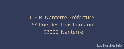 C.E.R. Nanterre Préfecture