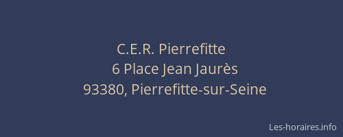 C.E.R. Pierrefitte