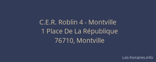C.E.R. Roblin 4 - Montville