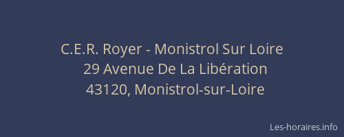 C.E.R. Royer - Monistrol Sur Loire
