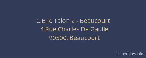 C.E.R. Talon 2 - Beaucourt