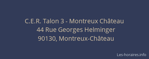 C.E.R. Talon 3 - Montreux Château