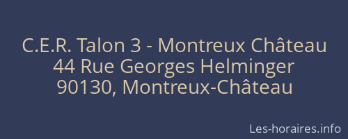 C.E.R. Talon 3 - Montreux Château