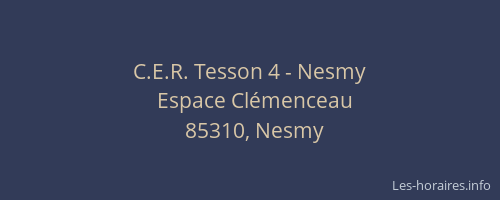 C.E.R. Tesson 4 - Nesmy