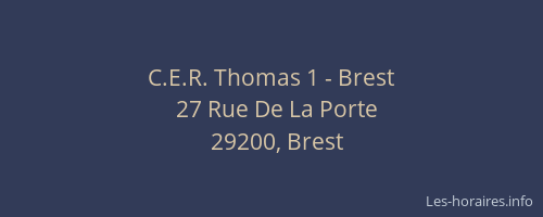 C.E.R. Thomas 1 - Brest
