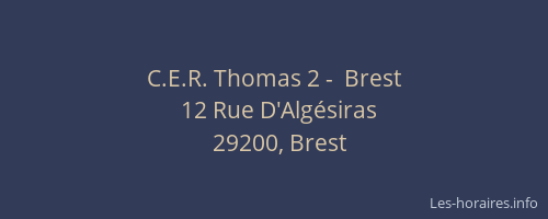 C.E.R. Thomas 2 -  Brest