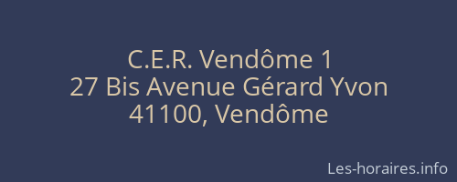 C.E.R. Vendôme 1