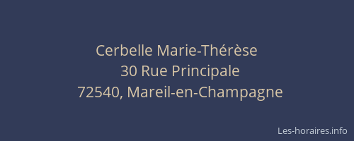 Cerbelle Marie-Thérèse