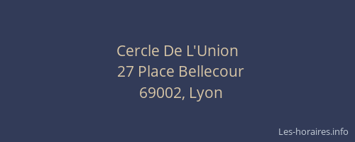 Cercle De L'Union