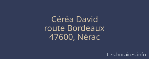Céréa David