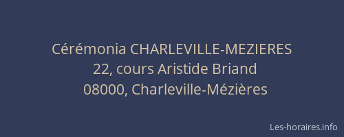 Cérémonia CHARLEVILLE-MEZIERES