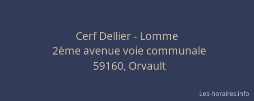 Cerf Dellier - Lomme
