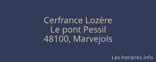 Cerfrance Lozère