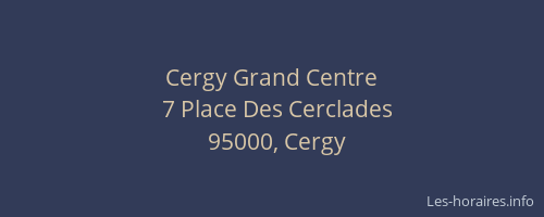 Cergy Grand Centre
