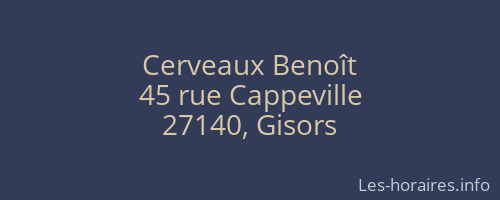 Cerveaux Benoît