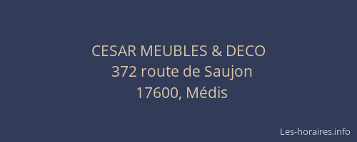 CESAR MEUBLES & DECO