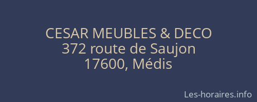CESAR MEUBLES & DECO
