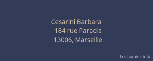 Cesarini Barbara