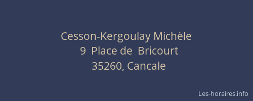 Cesson-Kergoulay Michèle