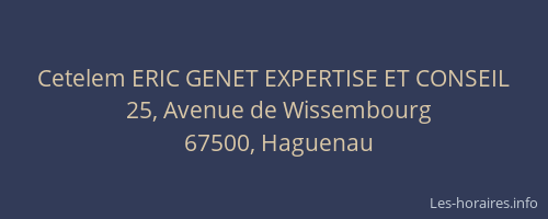 Cetelem ERIC GENET EXPERTISE ET CONSEIL